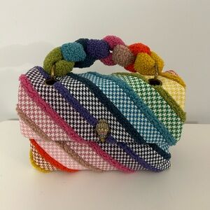 KIRT GEIGER LARGE FABRIC KENSINGTON BAG